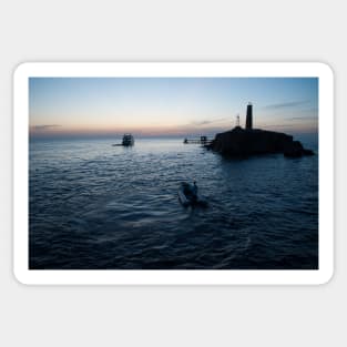Lighthouse Sunset Sticker